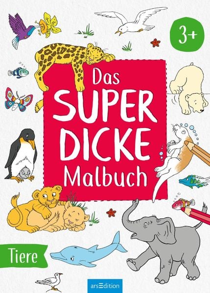 Produktbild: Das superdicke Malbuch &ndash; Tiere