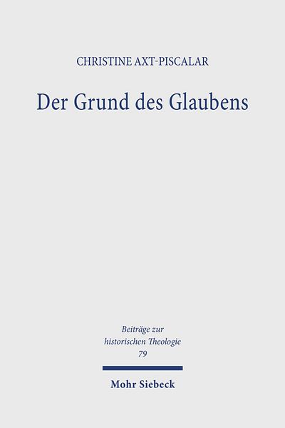 Produktbild: Der Grund des Glaubens