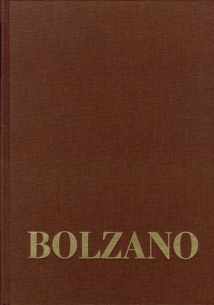 Produktbild: Bernard Bolzano Gesamtausgabe / Reihe III: Briefwechsel. Band 2,1: Briefwechsel mit Michael Josef Fesl. 1815-1827