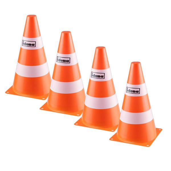 Produktbild: Idena Pylonen orange/wei&szlig; 24x13,5cm 4 St&uuml;ck