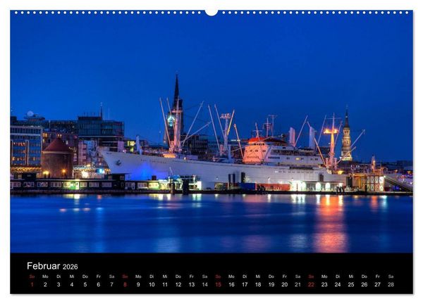 Produktbild: Hafen Hamburg (hochwertiger Premium Wandkalender 2026 DIN A2 quer), Kunstdruck in Hochglanz