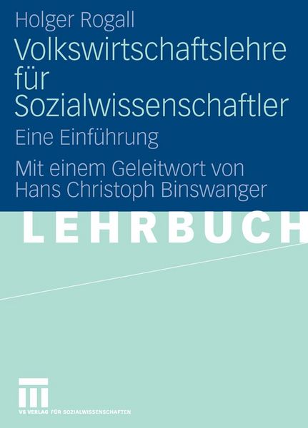 Produktbild: Volkswirtschaftslehre f&uuml;r Sozialwissenschaftler