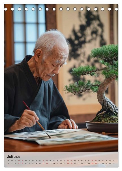 Produktbild: Die stille Kraft des Bonsai (Tischkalender 2026 DIN A5 hoch), CALVENDO Monatskalender