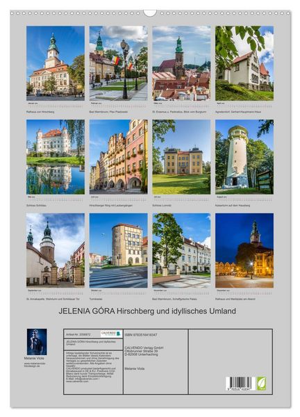 Produktbild: JELENIA G&Oacute;RA Hirschberg und idyllisches Umland (Wandkalender 2026 DIN A2 hoch), CALVENDO Monatskalender