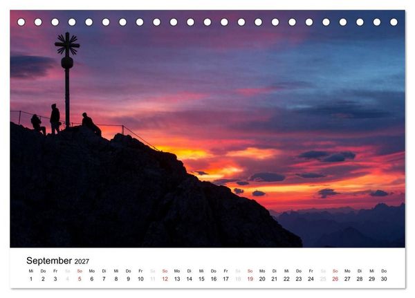 Produktbild: Zugspitz-Impressionen (Tischkalender 2027 DIN A5 quer), CALVENDO Monatskalender