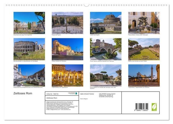 Produktbild: Zeitloses Rom (hochwertiger Premium Wandkalender 2026 DIN A2 quer), Kunstdruck in Hochglanz