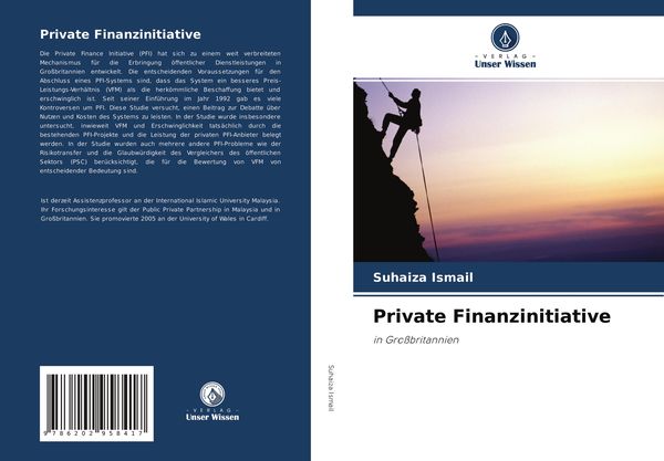 Private Finanzinitiative, Taschenbuch von Suhaiza Ismail, Verlag Unser Wissen, 9786202958417