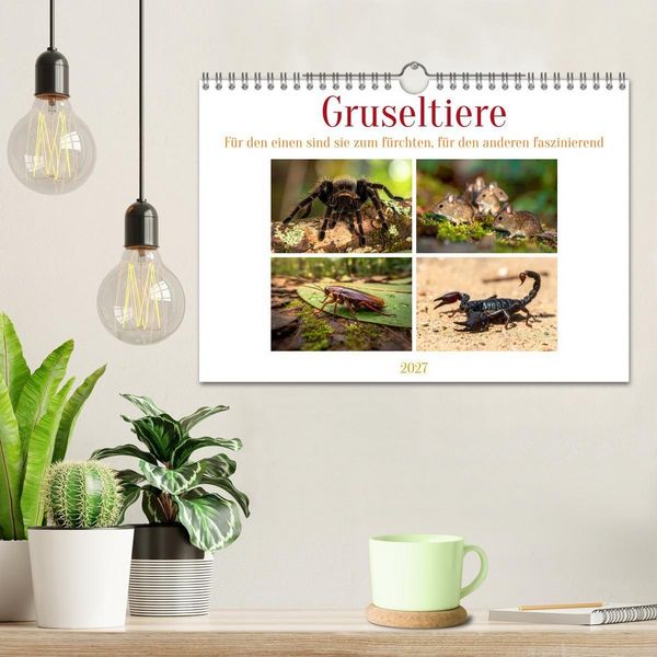 Produktbild: Gruseltiere (Wandkalender 2027 DIN A4 quer), CALVENDO Monatskalender