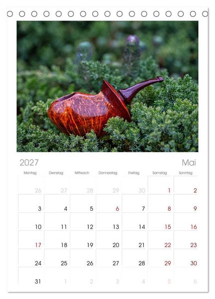 Produktbild: Tischplaner 2027 - Tabakpfeifenkunst (A5 Tischkalender zum Aufstellen) CALVENDO