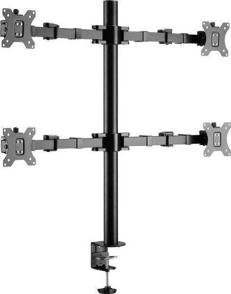 Produktbild: SpeaKa Professional SP-MM-540 Monitorhalterung 4 Display(s) 43,2 cm (17") - 81,3 cm (32") Schwarz Drehbar, H&ouml;henverstellbar, Neigbar, Schwenkbar
