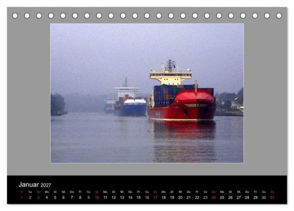 Produktbild: Am Nord- Ostsee-Kanal (Tischkalender 2027 DIN A5 quer), CALVENDO Monatskalender