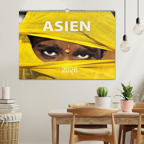 Produktbild: Asien - Kontinent der Farben (Wandkalender 2026 DIN A2 quer), CALVENDO Monatskalender