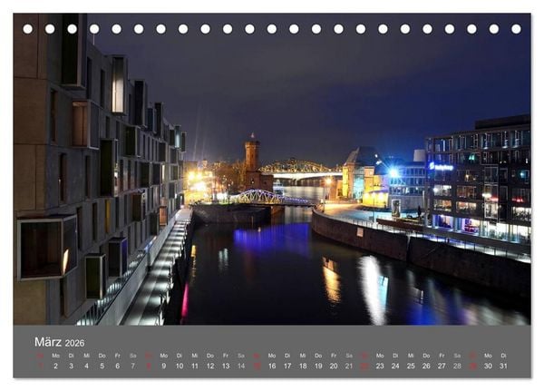 Produktbild: K&Ouml;LN BEI NACHT (Tischkalender 2026 DIN A5 quer), CALVENDO Monatskalender