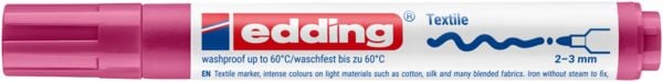 Produktbild: edding 4500 Textilmarker karminrot
