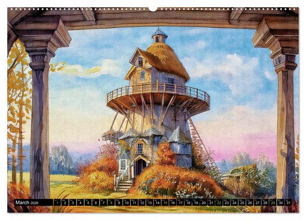 Produktbild: Visions of a Fairytale World (Wall Calendar 2026 DIN A2 landscape), CALVENDO 12 Month Wall Calendar