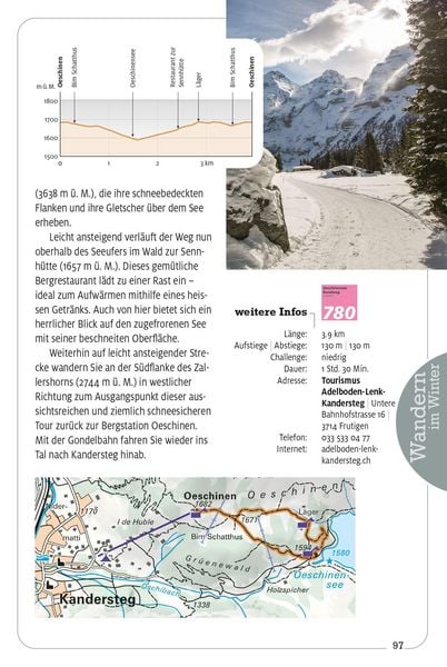Produktbild: K&uuml;mmerly+Frey Erlebnis Schweiz Wandern im Winter - Wanderf&uuml;hrer