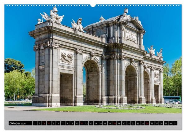 Produktbild: Madrid entdecken (Wandkalender 2026 DIN A2 quer), CALVENDO Monatskalender