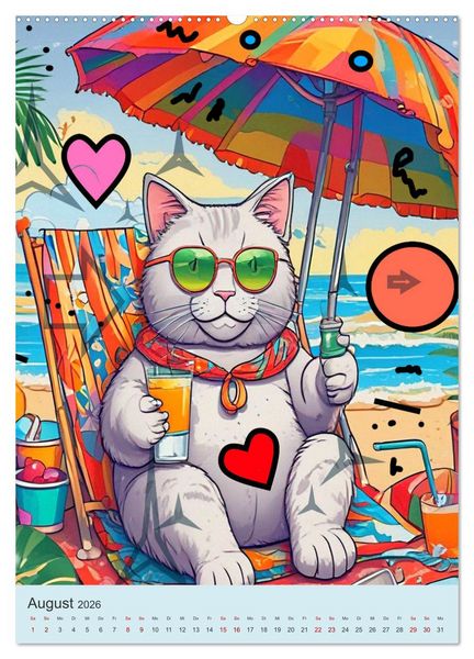 Produktbild: Meine Katze ist der Chef (hochwertiger Premium Wandkalender 2026 DIN A2 hoch), Kunstdruck in Hochglanz