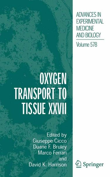 Produktbild: Oxygen Transport to Tissue XXVII