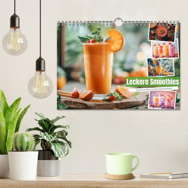 Produktbild: Leckere Smoothies (Wandkalender 2026 DIN A4 quer), CALVENDO Monatskalender