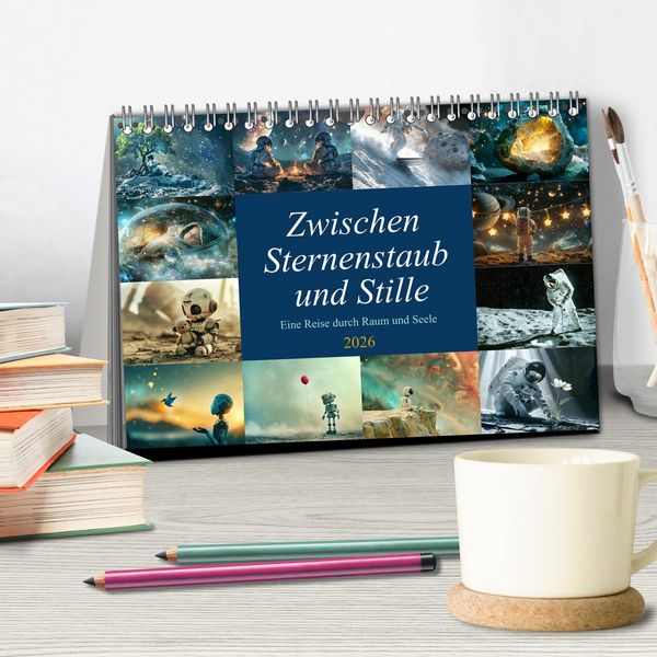 Produktbild: Zwischen Sternenstaub und Stille (Tischkalender 2026 DIN A5 quer), CALVENDO Monatskalender