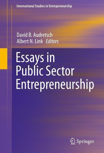 Produktbild: Essays in Public Sector Entrepreneurship
