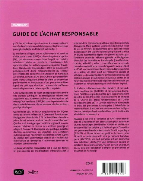 Produktbild: Guide de l'Achat Responsable ; Handicap (3e Edition)