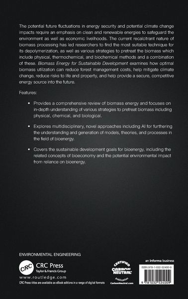 Produktbild: Biomass Energy for Sustainable Development