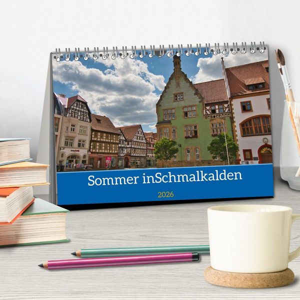 Produktbild: Sommer in Schmalkalden (Tischkalender 2026 DIN A5 quer), CALVENDO Monatskalender