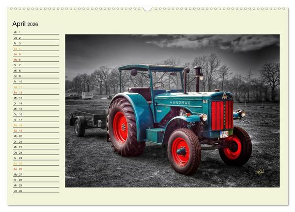 Produktbild: Traktoren - Oldtimer (hochwertiger Premium Wandkalender 2026 DIN A2 quer), Kunstdruck in Hochglanz