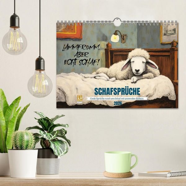 Produktbild: Schafspr&uuml;che (Wandkalender 2026 DIN A4 quer), CALVENDO Monatskalender