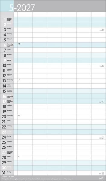 Produktbild: XL Familienplaner Pastell 2027