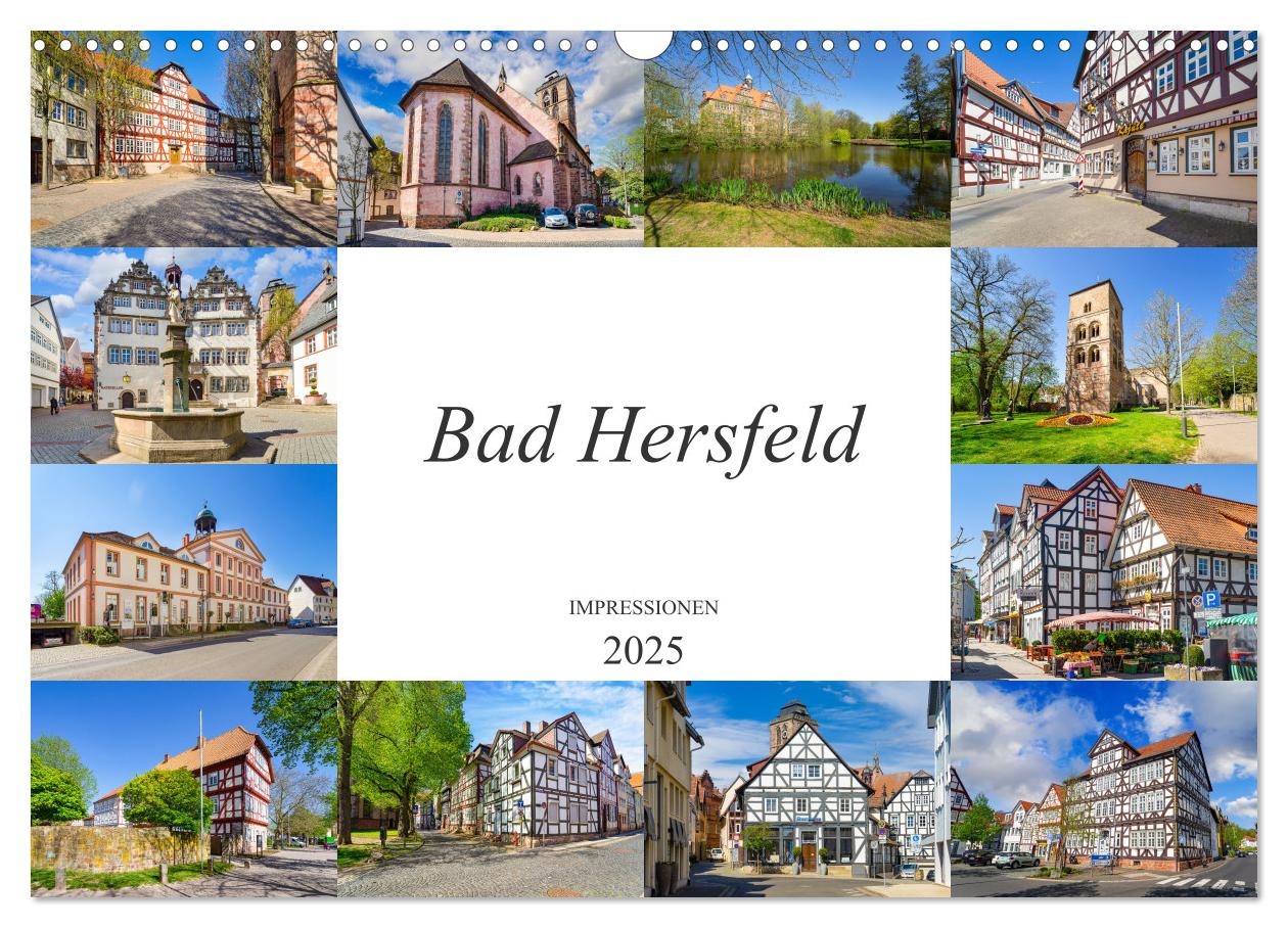 Bad Hersfeld Impressionen (Wandkalender 2025 DIN A3 quer), CALVENDO Monatskalender