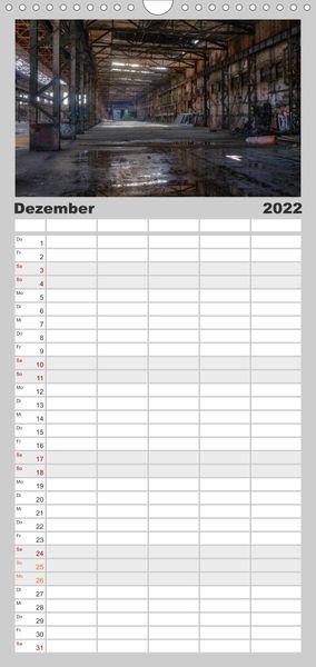 Produktbild: Familienplaner Lost Places in Deutschland (Wandkalender 2022 , 21 cm x 45 cm, hoch)