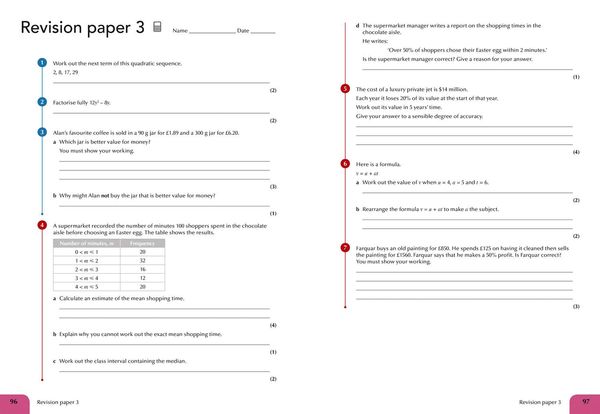 Produktbild: AQA GCSE (9-1) Maths Grade 4-5 Booster Workbook