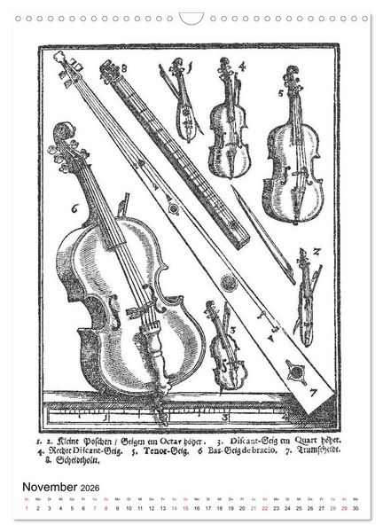 Produktbild: Michael Praetorius Syntagma Musicum (Wandkalender 2026 DIN A3 hoch), CALVENDO Monatskalender
