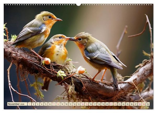 Produktbild: V&ouml;gel Alltag (hochwertiger Premium Wandkalender 2026 DIN A2 quer), Kunstdruck in Hochglanz