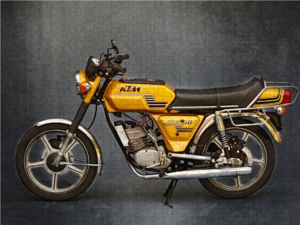 Produktbild: CALVENDO Puzzle KTM 50 Comet RSW Baujahr 1978 | 1000 Teile Lege-Gr&ouml;&szlig;e 64x48cm Foto-Puzzle f&uuml;r gl&uuml;ckliche Stunden