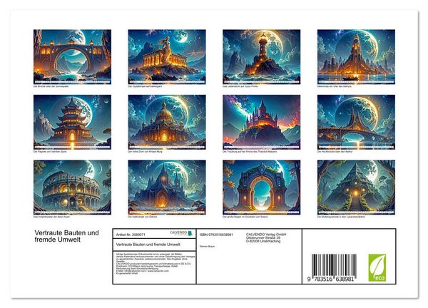 Produktbild: Vertraute Bauten und fremde Umwelt (Wandkalender 2026 DIN A4 quer), CALVENDO Monatskalender