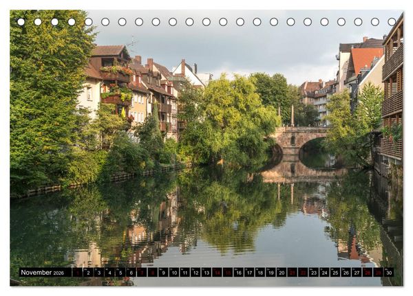 Produktbild: Wunderbares N&uuml;rnberg (Tischkalender 2026 DIN A5 quer), CALVENDO Monatskalender