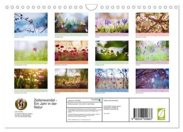 Produktbild: Zeitenwandel - Ein Jahr in der Natur (Wandkalender 2026 DIN A4 quer), CALVENDO Monatskalender
