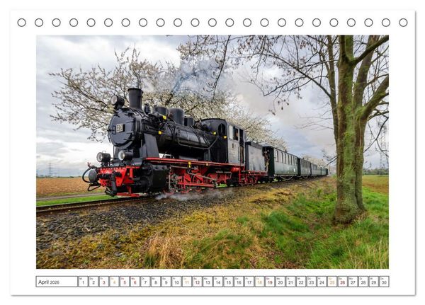 Produktbild: Museumsbahnen auf Tour (Tischkalender 2026 DIN A5 quer), CALVENDO Monatskalender