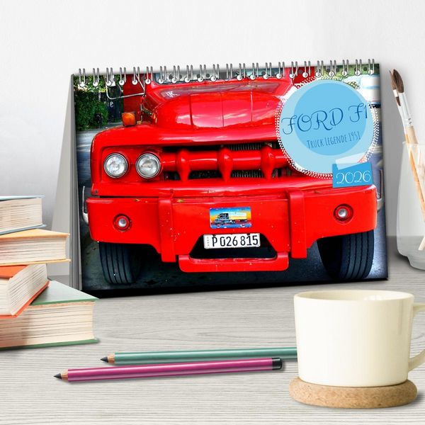 Produktbild: FORD F1 - Truck Legende 1951 (Tischkalender 2026 DIN A5 quer), CALVENDO Monatskalender