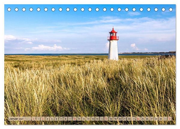 Produktbild: STRANDLUST Nordseeinsel Sylt (Tischkalender 2027 DIN A5 quer), CALVENDO Monatskalender
