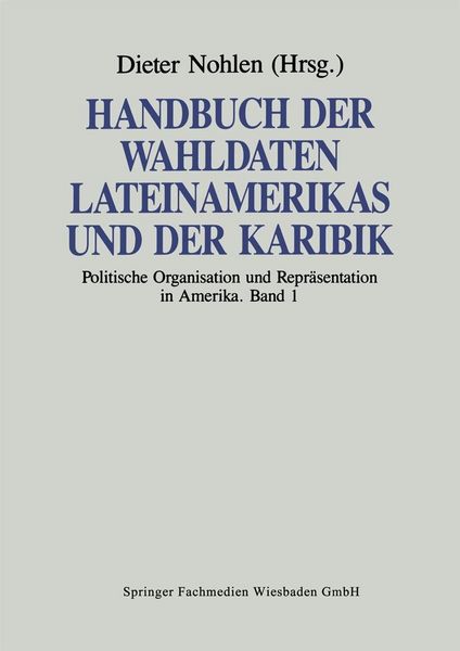 Produktbild: Handbuch der Wahldaten Lateinamerikas und der Karibik