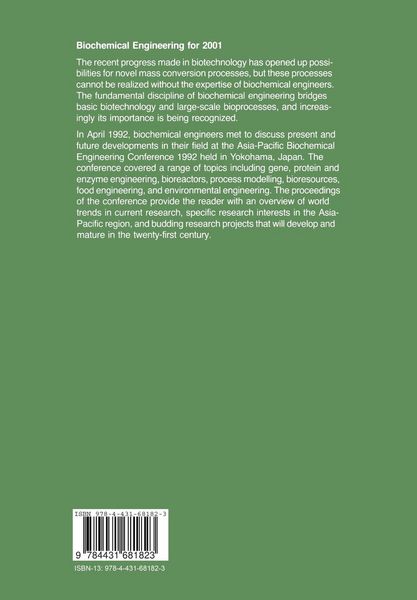 Produktbild: Biochemical Engineering for 2001
