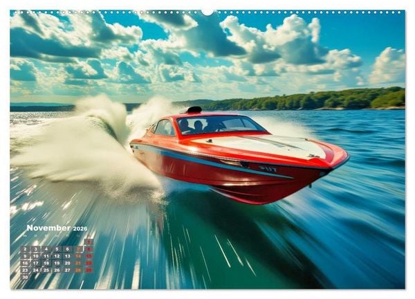 Produktbild: Speedboote (hochwertiger Premium Wandkalender 2026 DIN A2 quer), Kunstdruck in Hochglanz
