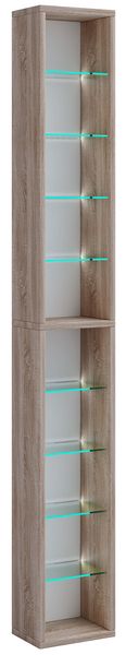 Holz CD DVD Stand Aufbewahrung Regal Rasato XL