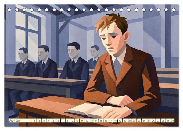 Produktbild: Hermann Hesse. Sein Leben, seine Werke (Tischkalender 2026 DIN A5 quer), CALVENDO Monatskalender