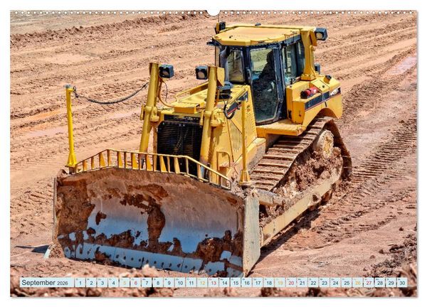 Produktbild: Bulldozer - b&auml;renstarke Arbeitstiere (Wandkalender 2026 DIN A2 quer), CALVENDO Monatskalender